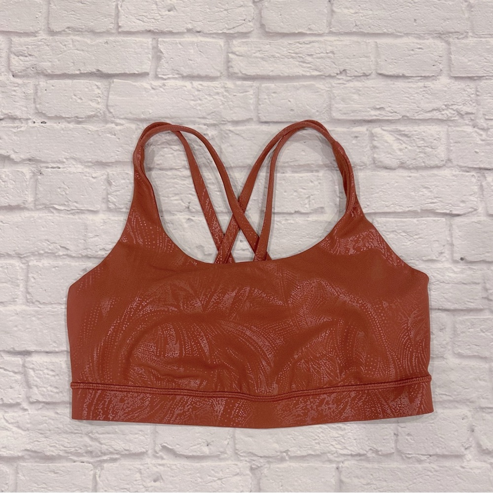 Lululemon Energy Bra - Shine Rust